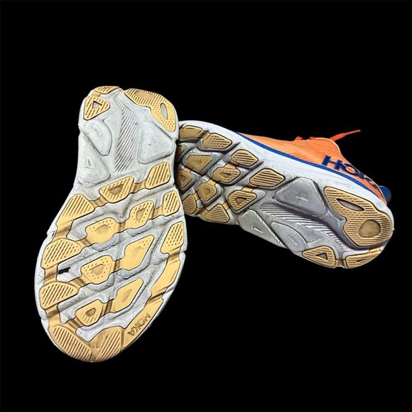 Hoka One One Bondi 9.5 Mens Running Shoes Orange/Blue Size 10.5 Lightweight - Picture 9 of 15